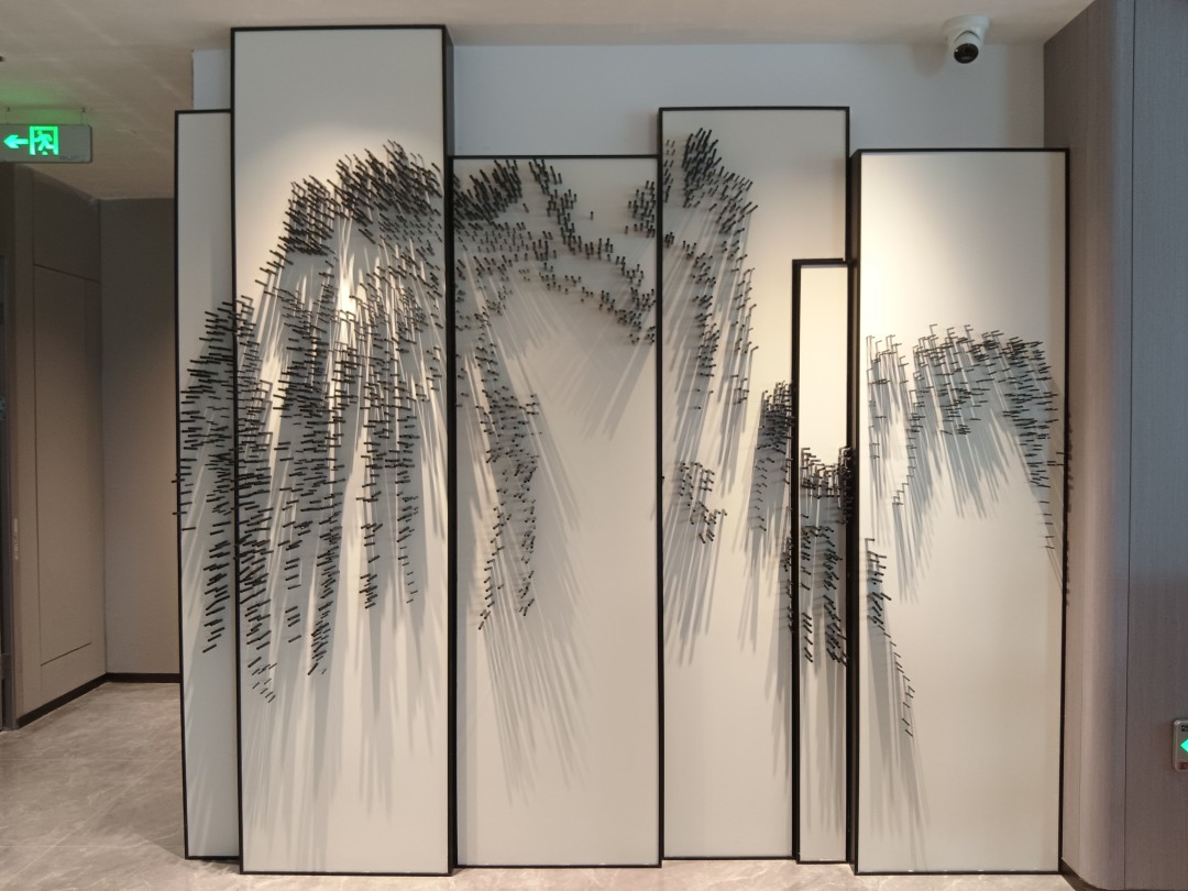 钉子画，钉子艺术，艺术景墙，钉子装饰画，湖南美陈公司，贵阳美陈公司