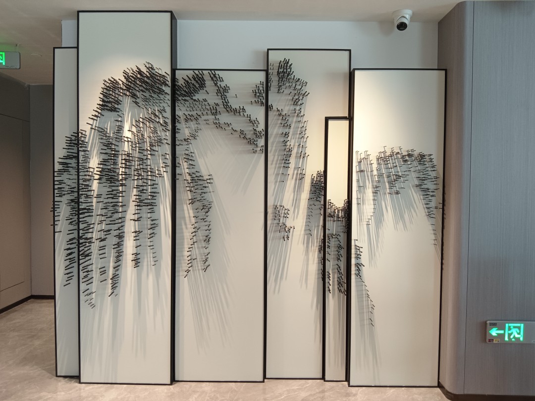 钉子画，钉子艺术，艺术景墙，钉子装饰画，湖南美陈公司，贵阳美陈公司