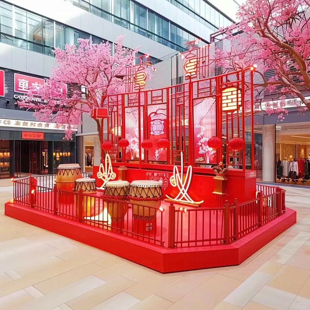 春节美陈，贵阳美陈公司，长沙美陈公司，灯笼美陈