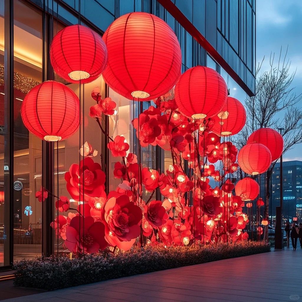 春节美陈，贵阳美陈公司，长沙美陈公司，灯笼美陈